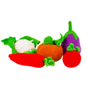 Crochet Vegetable Toys | Play Food For Kids 5 Pcs
