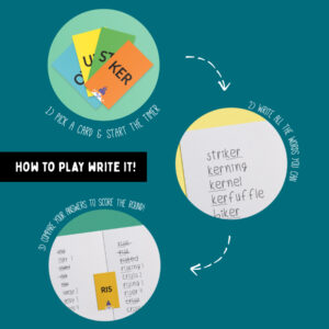 Write It - A Fast - Paced, Quick - Thinking Vocabulary Based Game