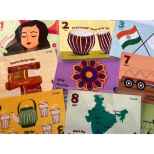 Hindi - English India Playdough Mats - Numbers (1-10)
