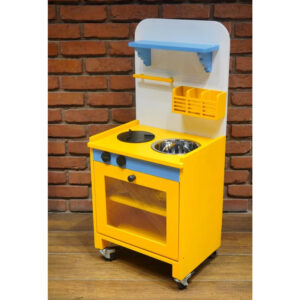 Wooden Kitchen with Wheels