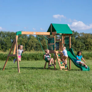 Buckley Hill Playtower with Swing & Slide